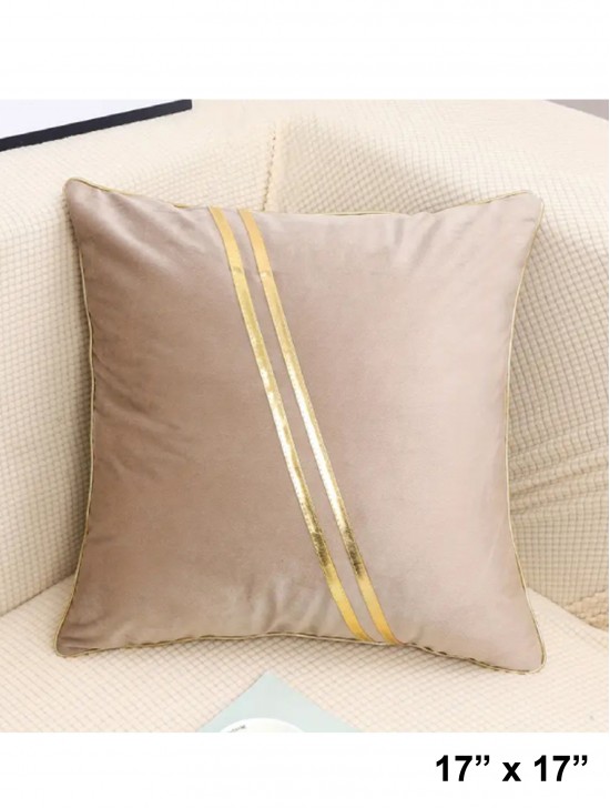 Gold Striped Cushion & Filler